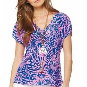 LILLY PULITZER asher silk top
